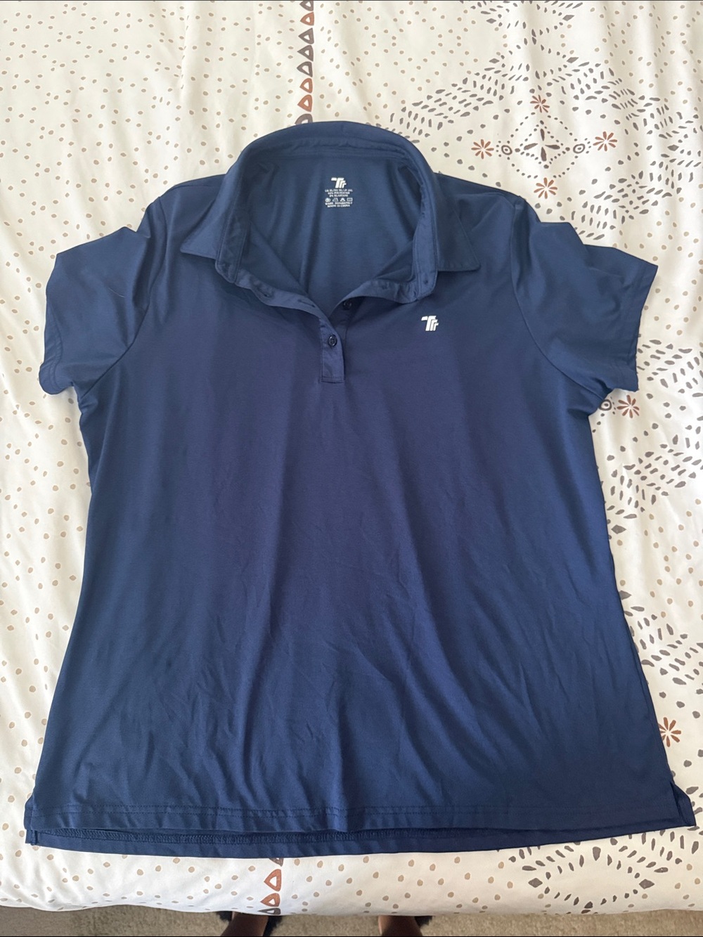 Women’s golf shirt navy blue XL Tuff Athletics